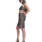 Metallic Multiwear Sarong Steel Turquoise