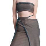 Metallic Multiwear Sarong Steel Turquoise