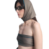 Metallic Multiwear Bandana Steel Turquoise