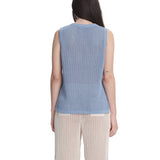 Oversized Mesh Tank Top LIght Blue