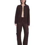 Mesh Cargo Pants Brown