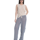 Oversized Mesh Tank Top Ecru