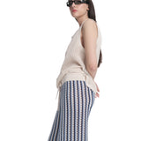 Oversized Mesh Tank Top Ecru