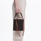 Mesh Tube Bag Brown