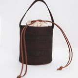 Mesh Tube Bag Brown