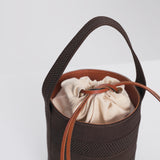 Mesh Tube Bag Brown