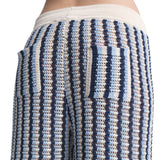 Mesh Cargo Pants Stripes Blue