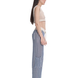 Mesh Cargo Pants Stripes Blue