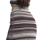 Grid Mini Skirt Stripes