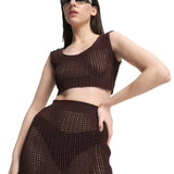 Mesh Bralette Brown