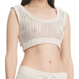 Mesh Bralette Ecru
