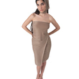 Metallic Μultiwear Sarong Silver Beige