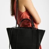 Waffle Basket Bag Maxi Black