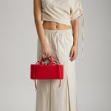 Rib East-West Bag Scarlet Red