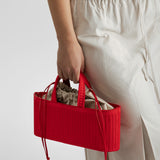 Rib East-West Bag Scarlet Red