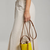 Rib Bucket Bag Lemon