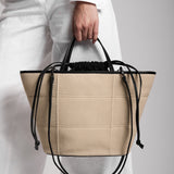Waffle Basket Bag Maxi Beige