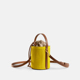 Rib Bucket Bag Lemon