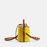 Rib Bucket Bag Lemon