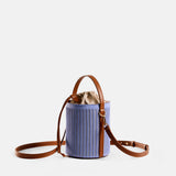 Rib Bucket Bag Lilac Blue