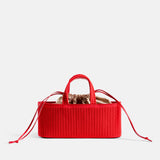 Rib East-West Bag Scarlet Red