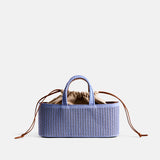 Rib East-West Bag Lilac Blue