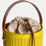 Rib Bucket Bag Lemon