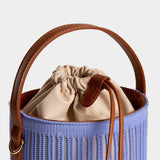 Rib Bucket Bag Lilac Blue