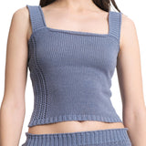 Grid Top Denim